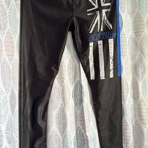 Black and Blue Graphic Leggings